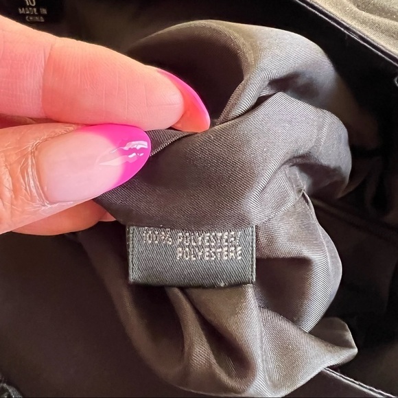 Lafayette 148 New York Skirt Hand Beaded Lace Detailed Pencil in Black Sz 10 - Picture 7 of 8